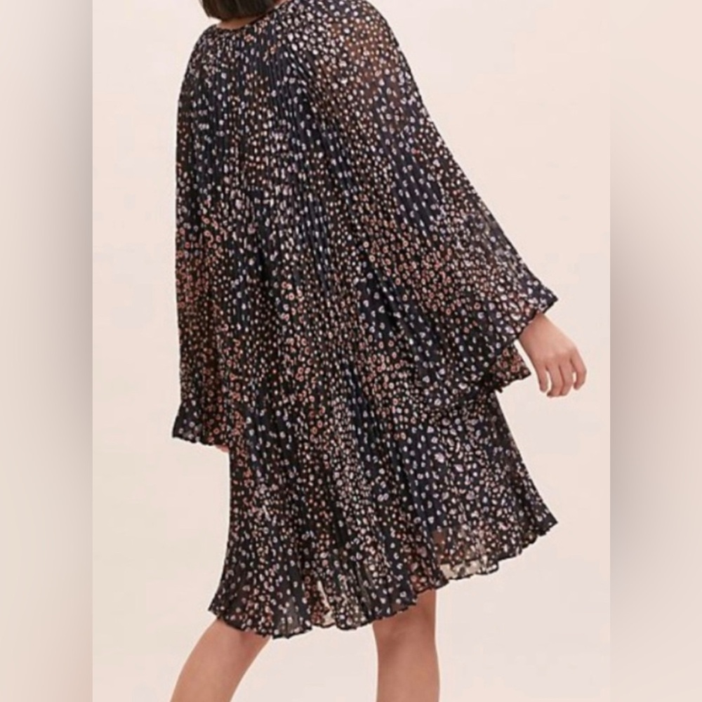 NWT Anthropologie Black and White Mini Dress - Picture 3 of 8